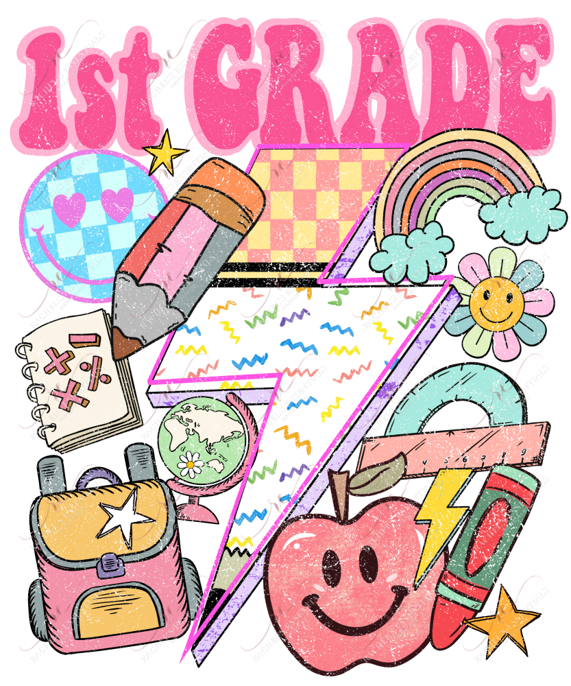 First Day Of School - Ready To Press Sublimation Transfer Print Sublimation