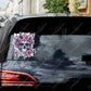 Floral Skull Decal