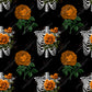 Floral Skull Orange - Vinyl Wrap