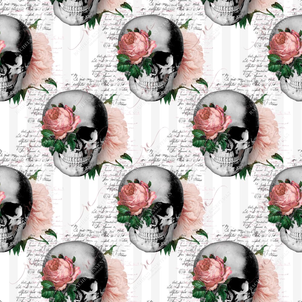 Floral Skull Pink - Vinyl Wrap