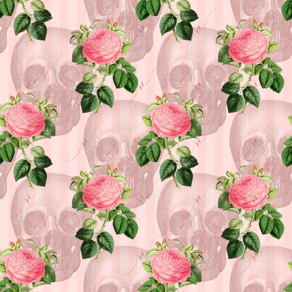Floral Skull Pink - Vinyl Wrap