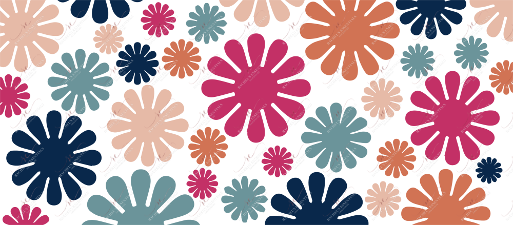 Flowers - 16Oz Vinyl Libbey Wrap