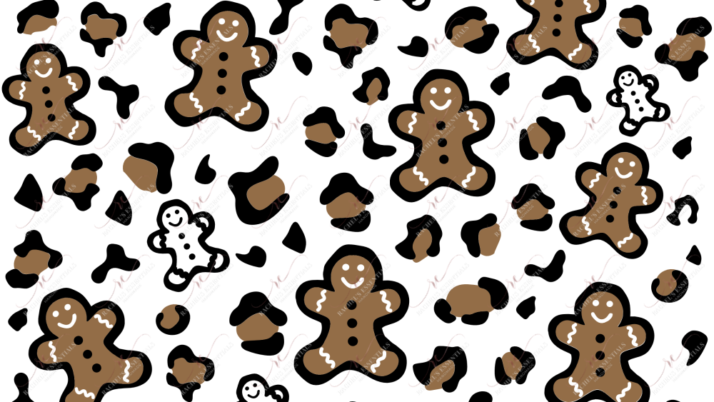 Gingerbread Leopard - 16Oz Vinyl Libbey Wrap 11/23