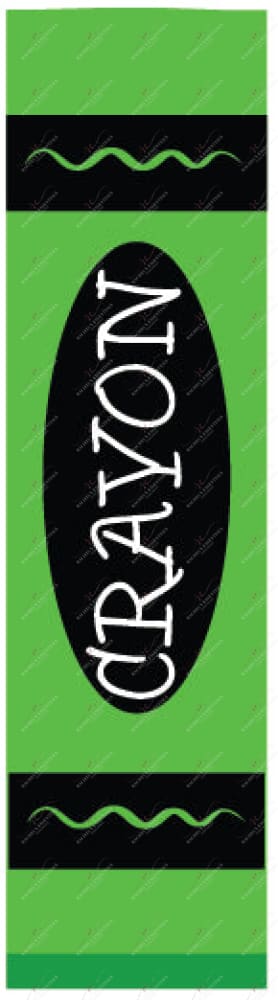 Green Crayon - Vinyl Pen Wrap