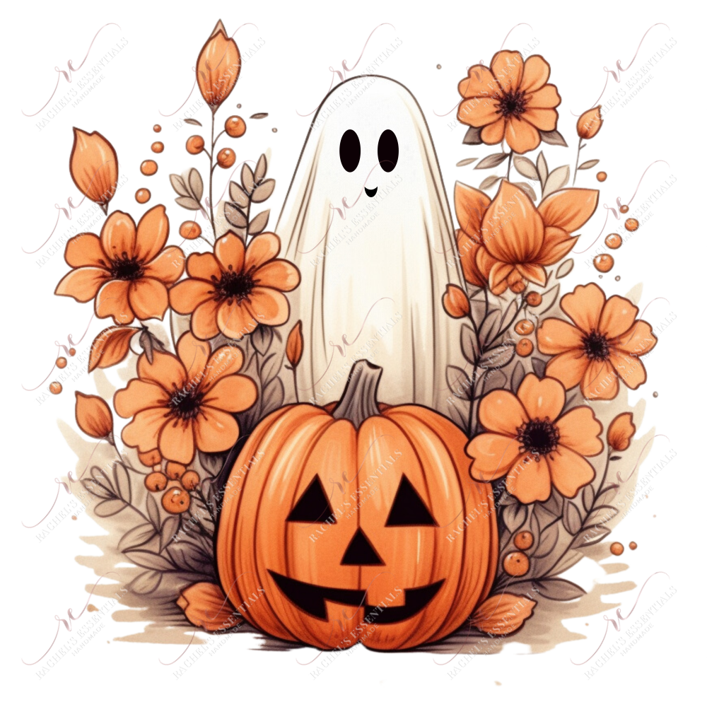 Halloween Floral - Ready To Press Sublimation Transfer Print Sublimation