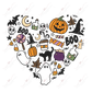 Halloween Heart - Htv Transfer