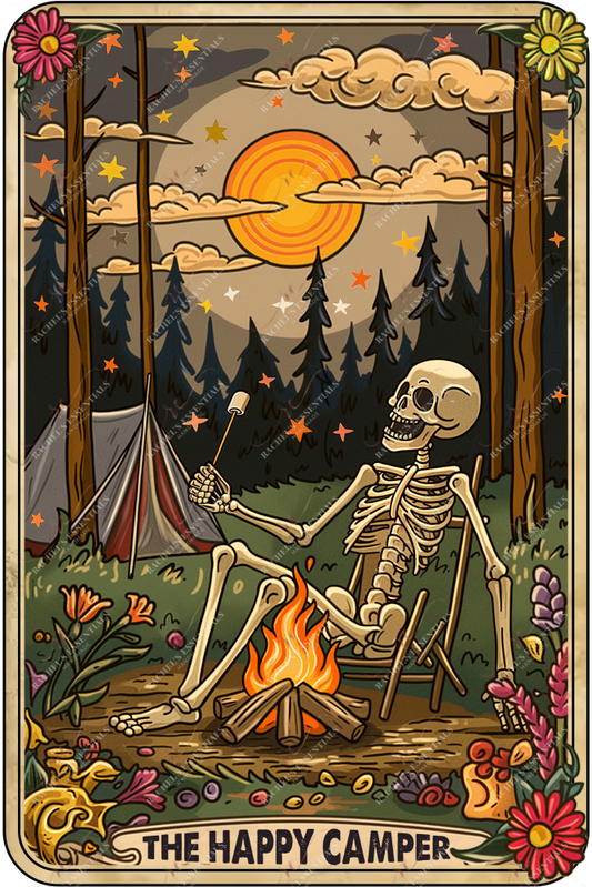 Happy Camper - Ready To Press Sublimation Transfer Print Sublimation