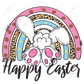 Happy Easter Bunny Rainbow - Ready To Press Sublimation Transfer Print Sublimation