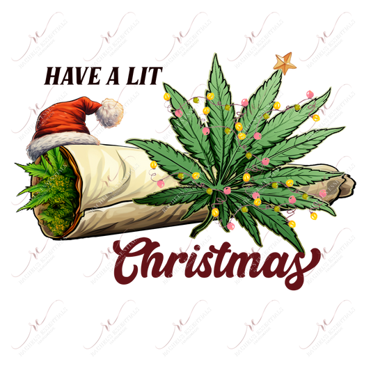Have A Lit Christmas- Ready To Press Sublimation Transfer Print 11/23 Sublimation