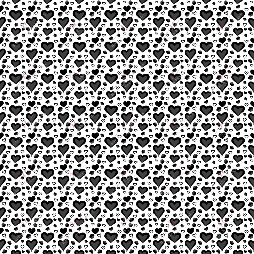 Heart Leopard - Ready To Press Sublimation Transfer Print Sublimation