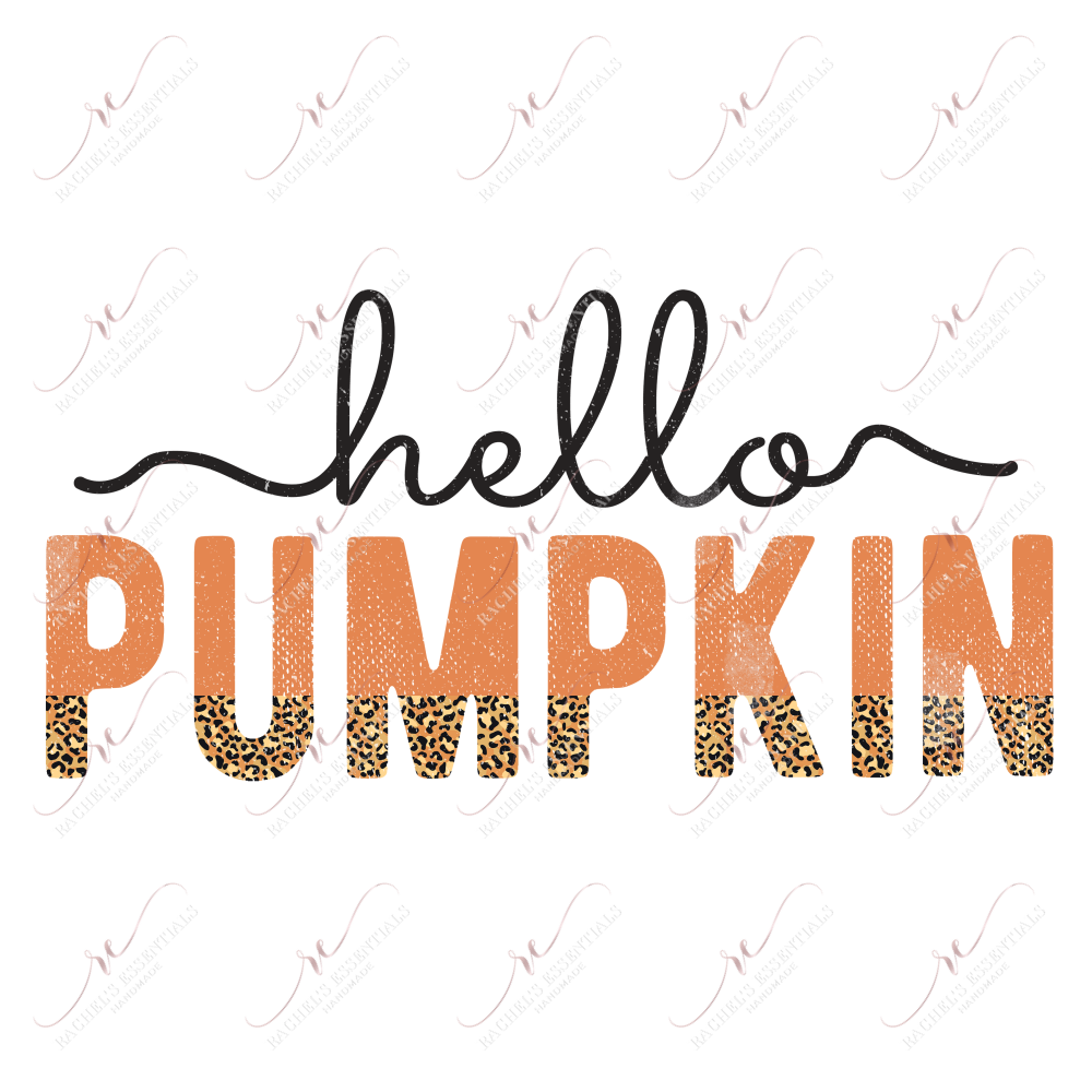 Hello Pumpkin - Ready To Press Sublimation Transfer Print Sublimation