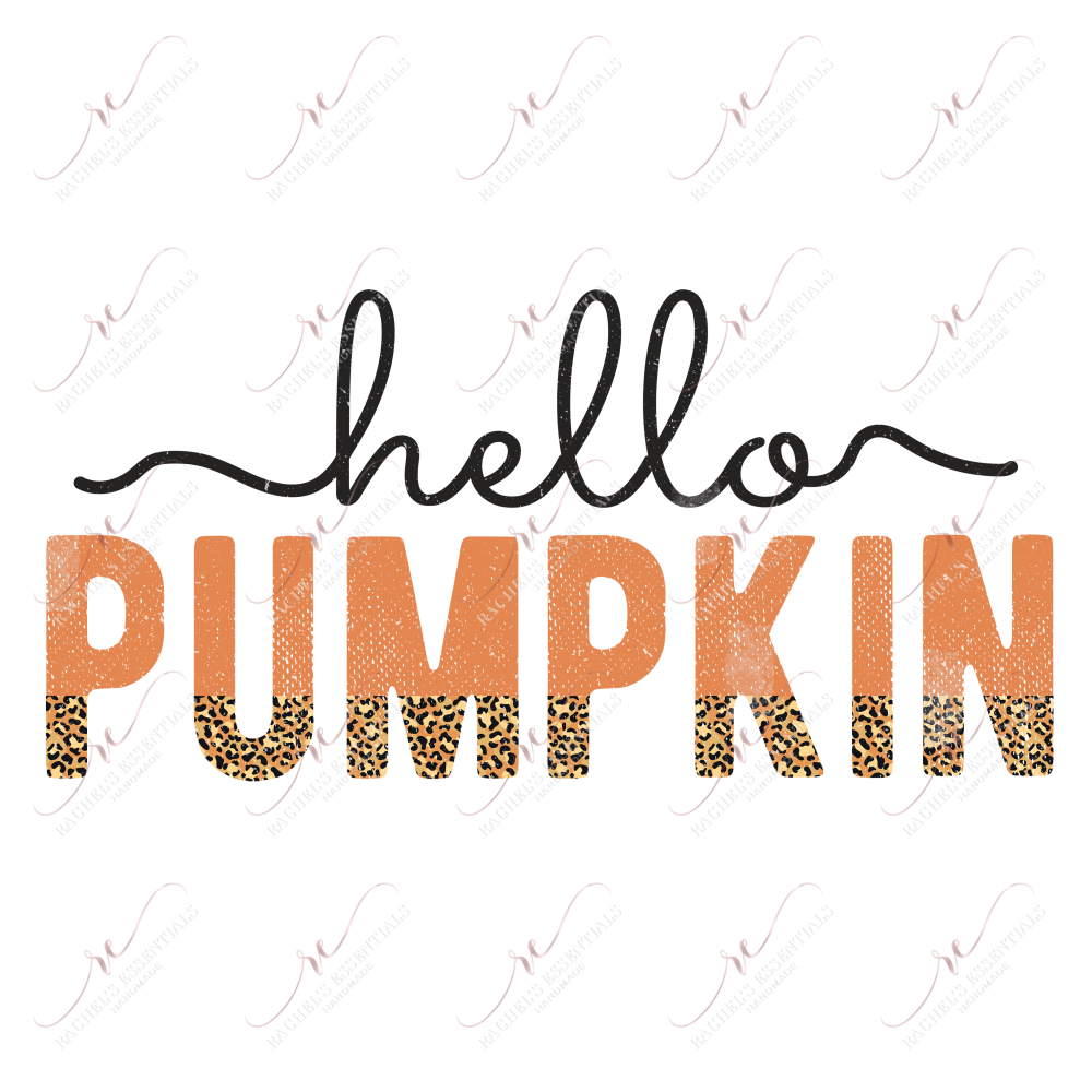 Hello Pumpkin - Ready To Press Sublimation Transfer Print Sublimation