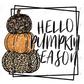 Hello Pumpkin Season - Ready To Press Sublimation Transfer Print Sublimation