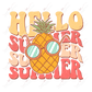 Hello Summer Summer- Clear Cast Decal