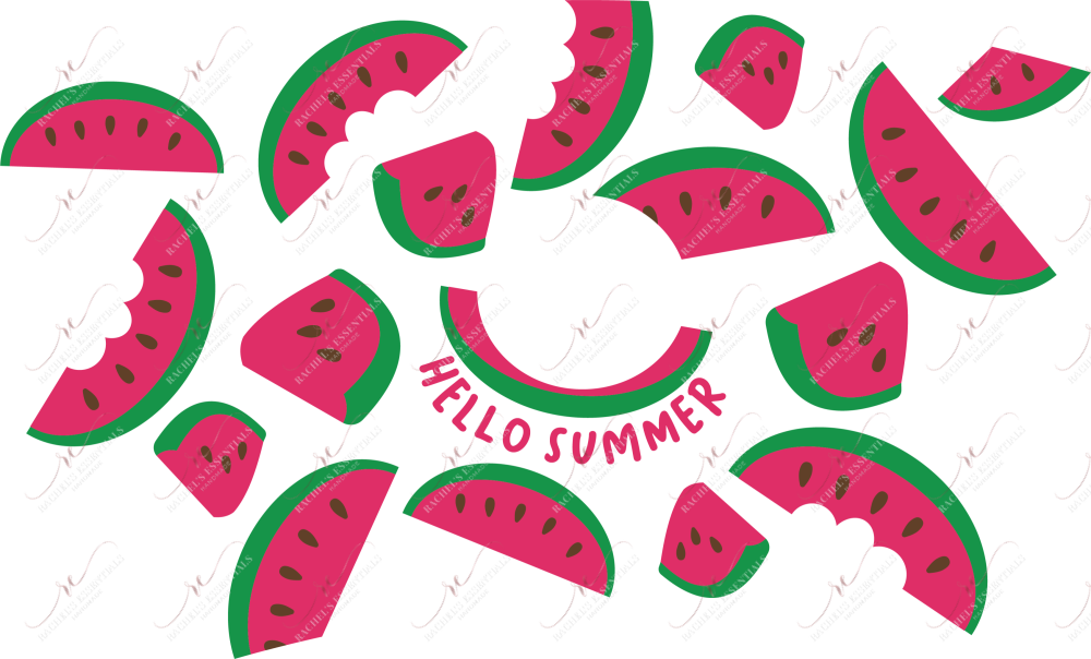 Hello Summer Watermelons - Cold Cup Wrap