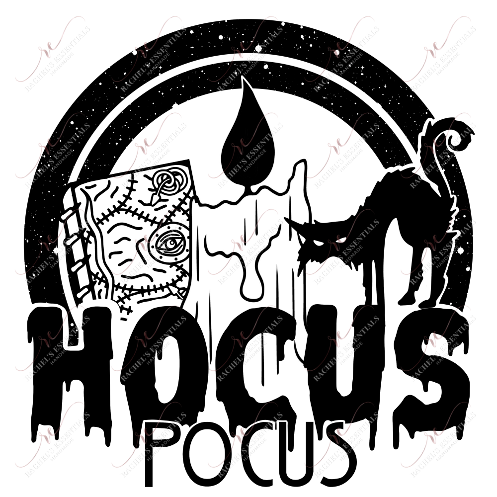 Hocus Pocus Black - Ready To Press Sublimation Transfer Print Sublimation