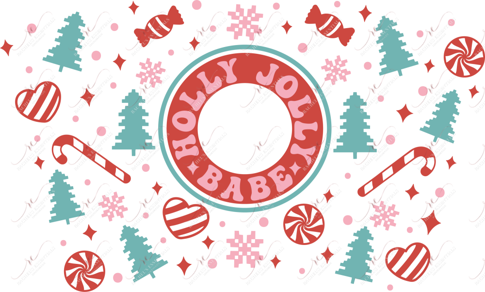 Holly Jolly Babe - Cold Cup Wrap Cup Wrap