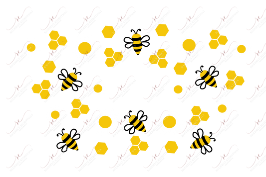 Honeycomb Bee - Cold Cup Wrap