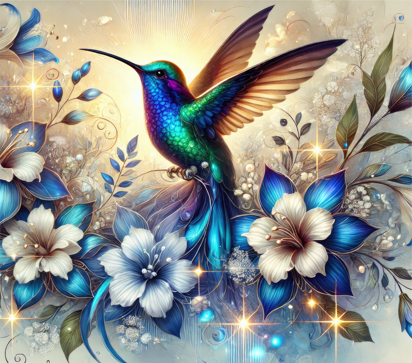 Humming bird floral - vinyl wrap