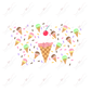 Ice Cream Cones - Cold Cup Wrap