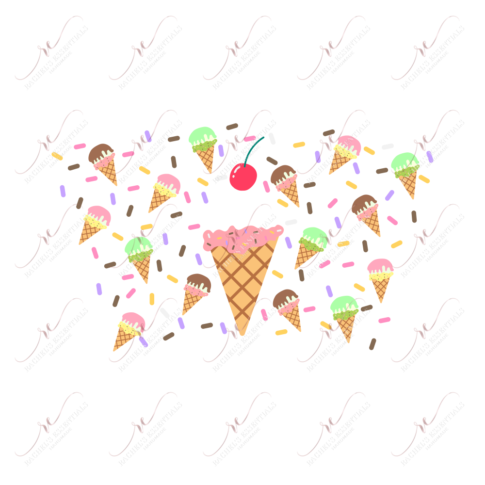 Ice Cream Cones - Cold Cup Wrap