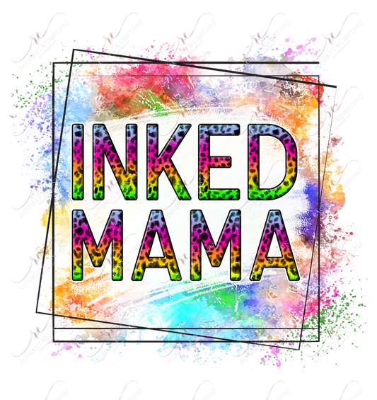 Inked Mama Rainbow Leopard - Ready To Press Sublimation Transfer Print Sublimation