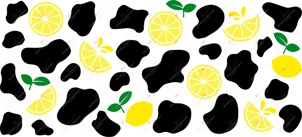 Lemons & Cows - 16Oz Vinyl Libbey Wrap