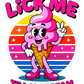 Lick me ice cream - ready to press sublimation transfer print