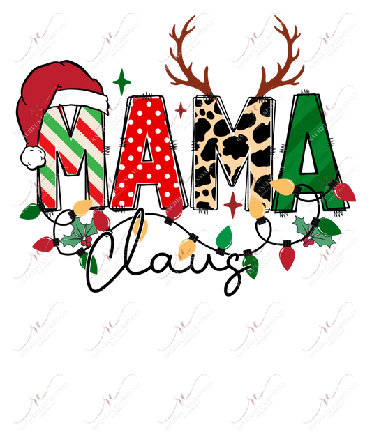 Mama Clause - Ready To Press Sublimation Transfer Print Sublimation