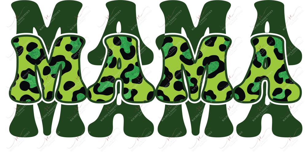 Mama Leopard St Patricks Day - Ready To Press Sublimation Transfer Print Sublimation