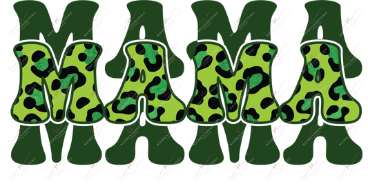 Mama Leopard St Patricks Day - Ready To Press Sublimation Transfer Print Sublimation