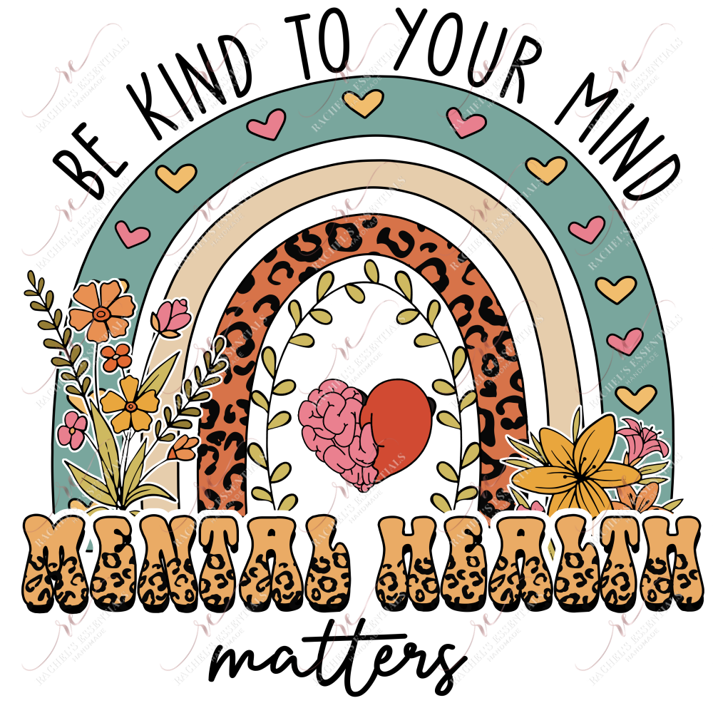 Mental Health Matters - Clear Cast Decal