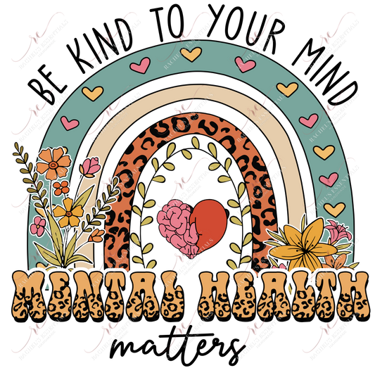 Mental Health Matters - Clear Cast Decal