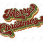Merry Christmas - Ready To Press Sublimation Transfer Print Sublimation