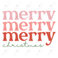 Merry Christmas - Ready To Press Sublimation Transfer Print Sublimation