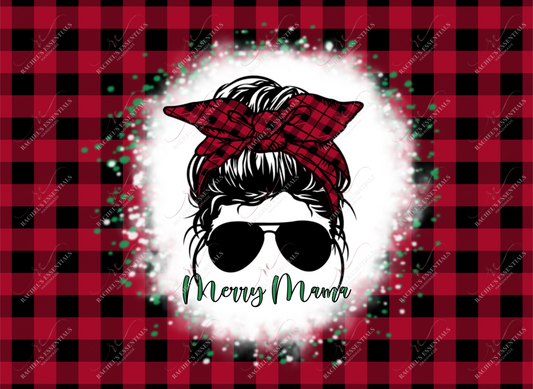 Merry Mama Buffalo Plaid Digital Download