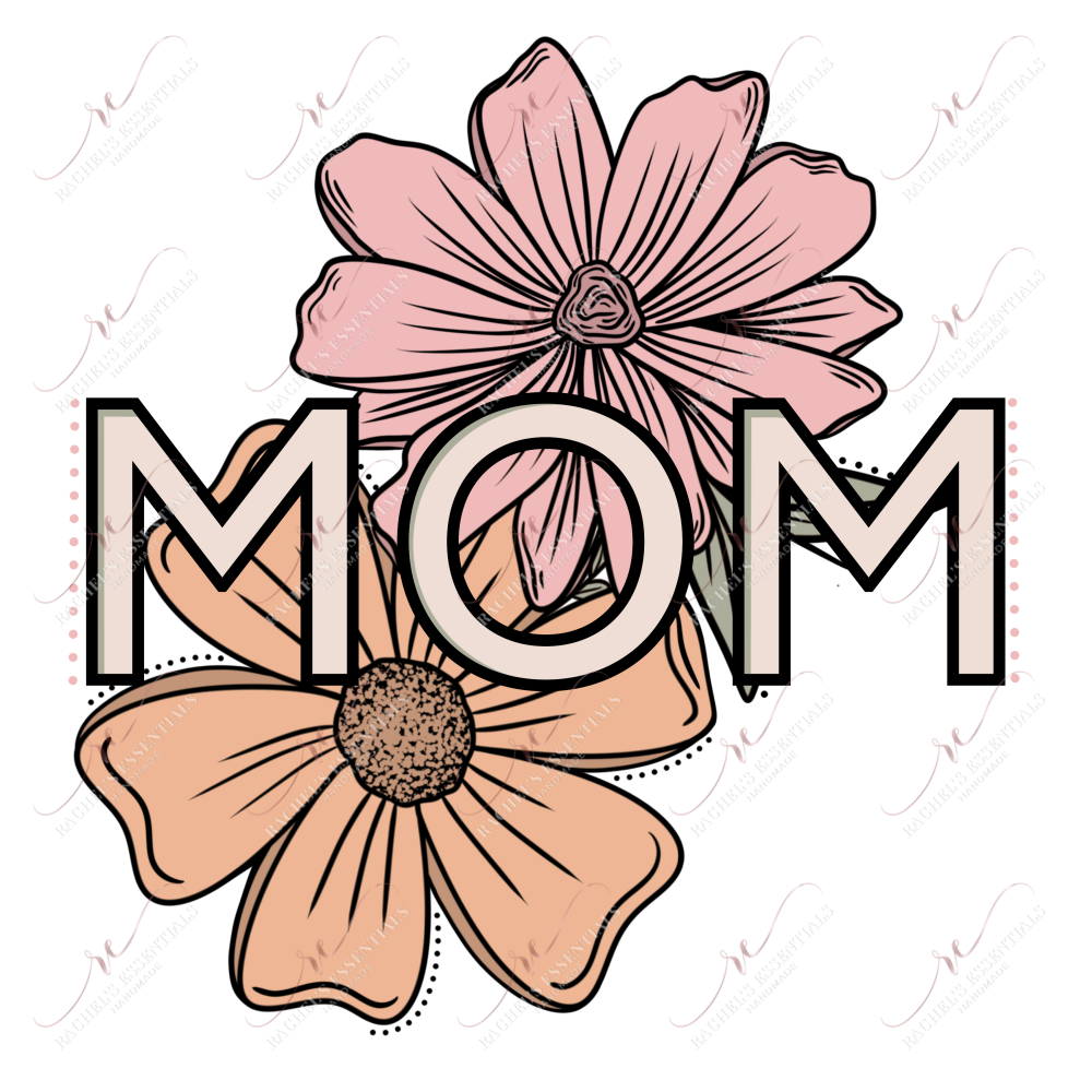 Mom Flowers- Ready To Press Sublimation Transfer Print Sublimation