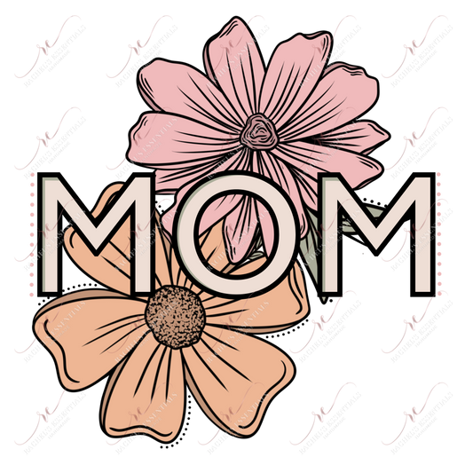 Mom Flowers- Ready To Press Sublimation Transfer Print Sublimation