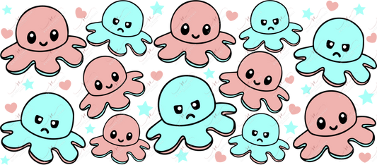 Mood Octopus - Libbey/Beer Can Glass Sublimation