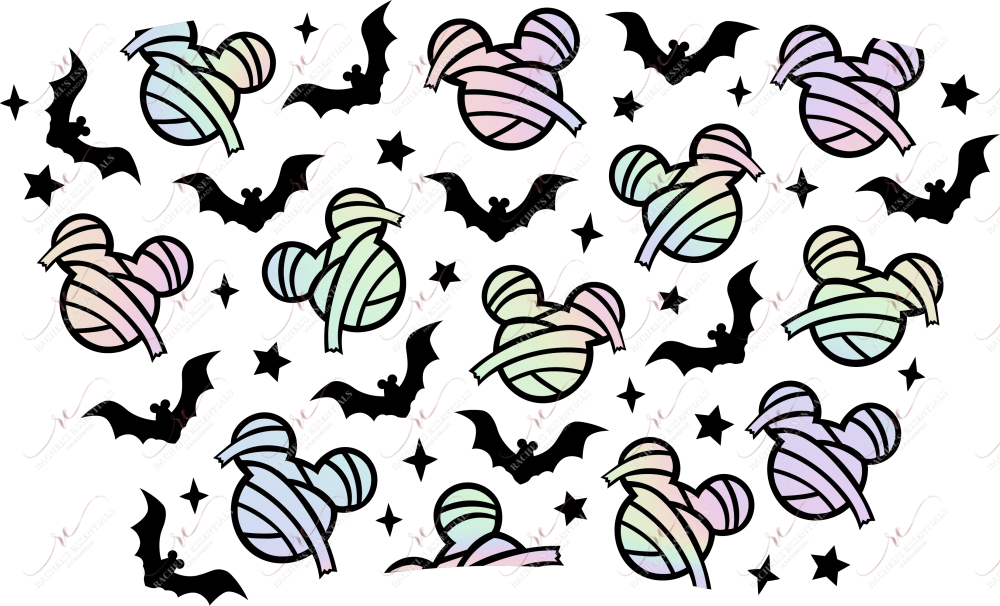 Mouse Mummy No Hole - Cold Cup Wrap Cold