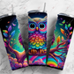 Neon Owl - Ready To Press Sublimation Transfer Print Sublimation
