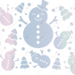 Ombre Snowman - Cold Cup Wrap Cup Wrap