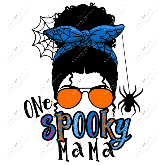 Sublimation 1.99 One spooky mama blue- ready to press sublimation transfer print freeshipping - Rachel's Essentials