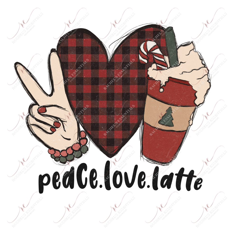 Peace Love Latte - Htv Transfer