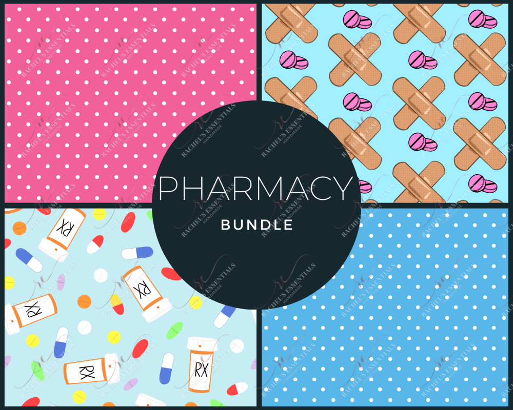 Pharmacy Badge Reel And Keychain Maker Bundle