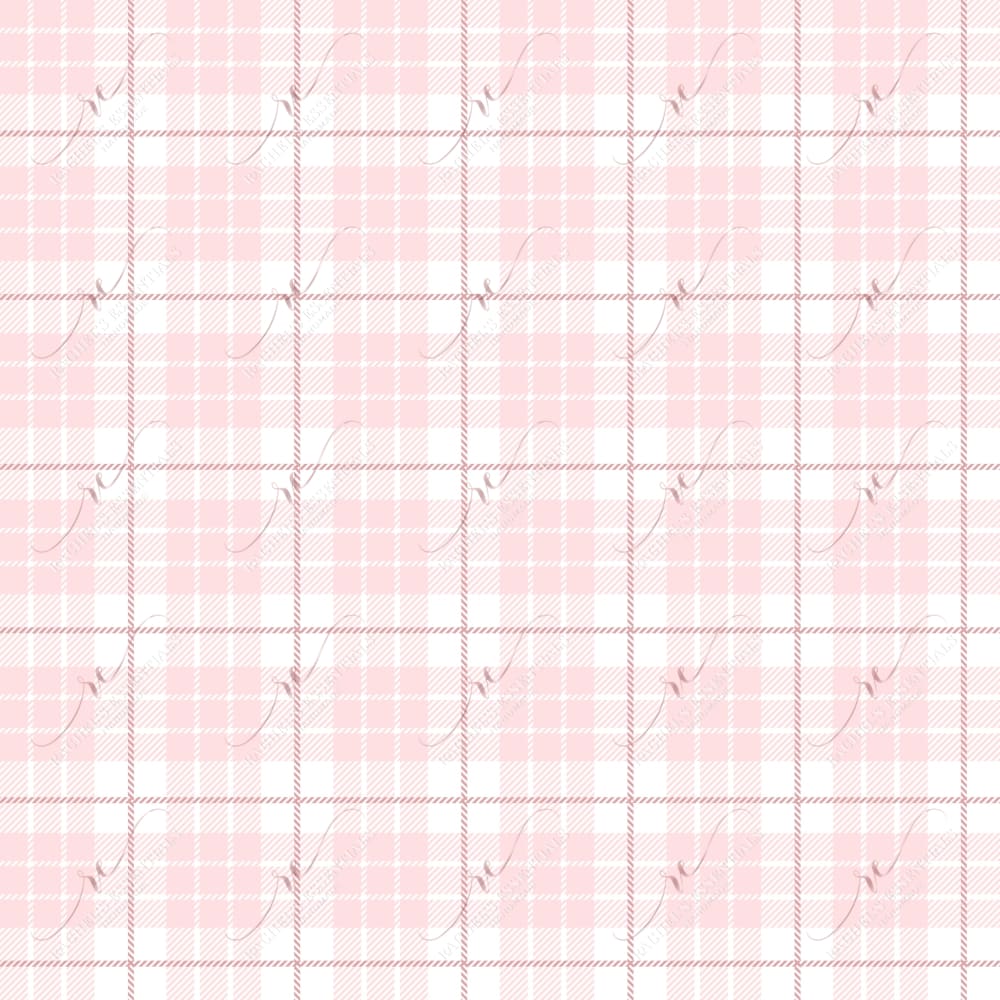 Pink Plaid- Ready To Press Sublimation Transfer Print Sublimation