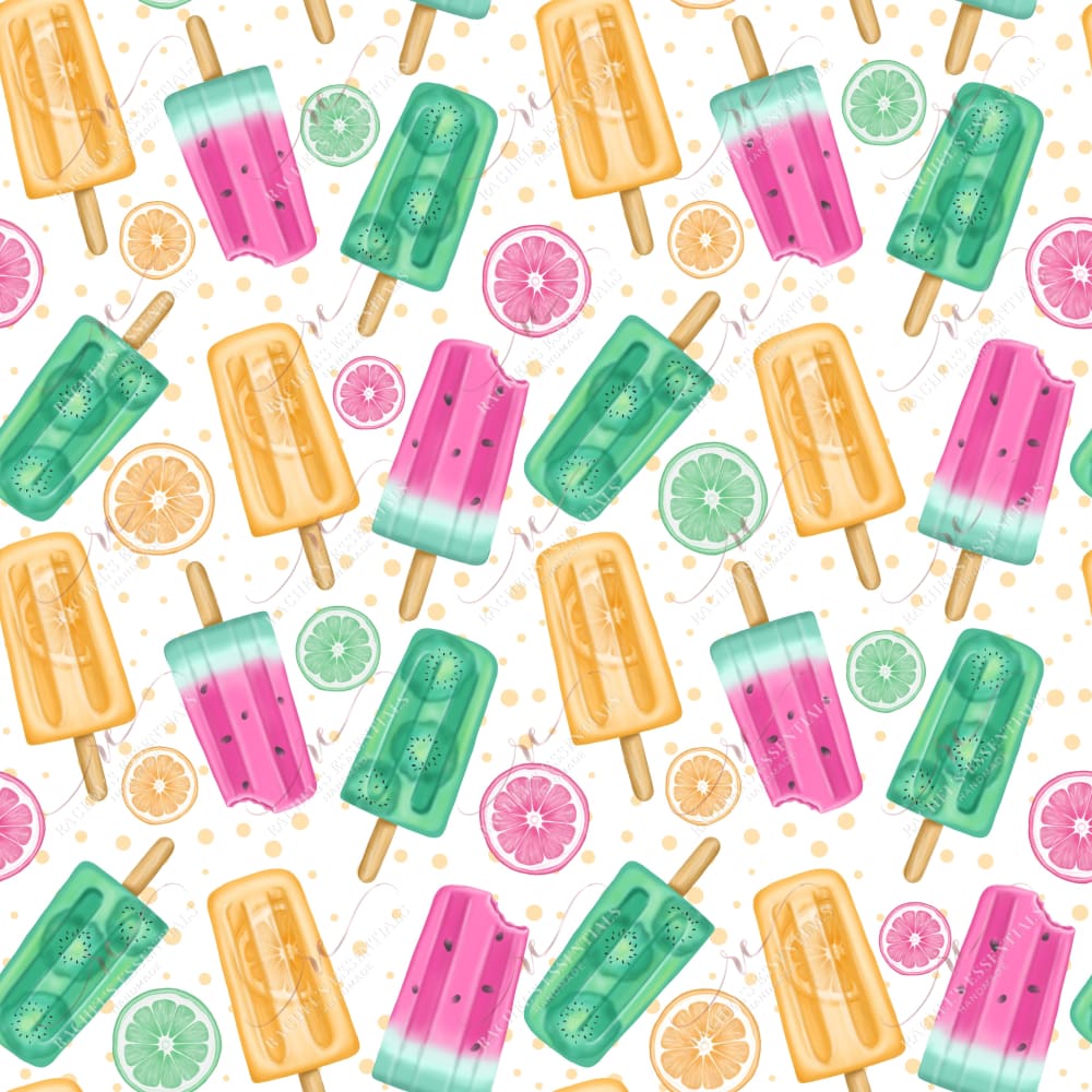 Popsicles - Ready To Press Sublimation Transfer Print Seamless Sublimation
