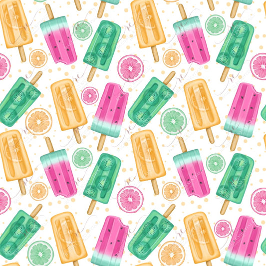 Popsicles - Ready To Press Sublimation Transfer Print Seamless Sublimation