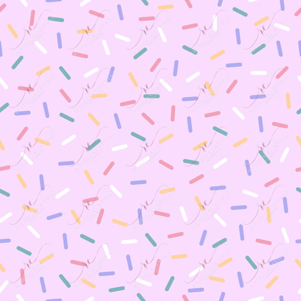 Purple Mixed Sprinkles - Ready To Press Sublimation Transfer Print Sublimation