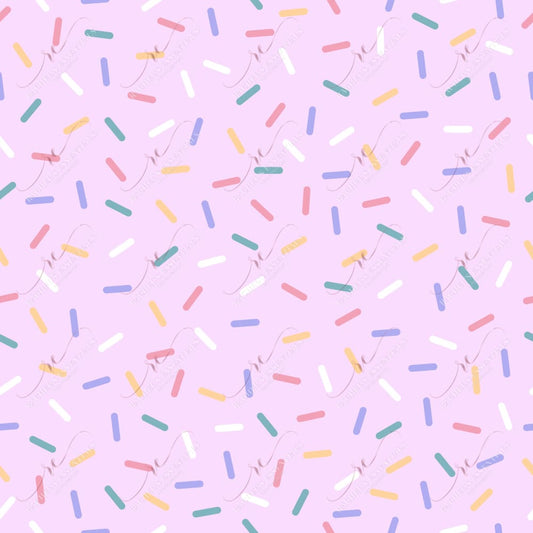Purple Mixed Sprinkles - Ready To Press Sublimation Transfer Print Sublimation